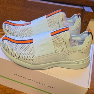 APL Women's Mint Sneakers with Orange Stripes